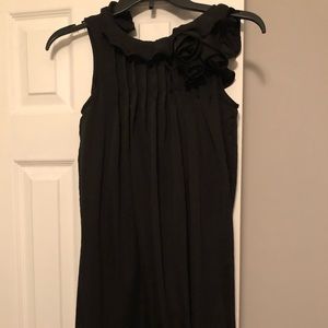Black silk dress
